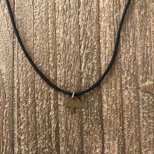 NWOT Dainty Mushroom Necklace